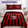 Ac Milan Personalizza il tuo nome Set Biancheria da Letto Copripiumino Traspirante con Federe Decorazione per la Casa Regalo di Compleanno