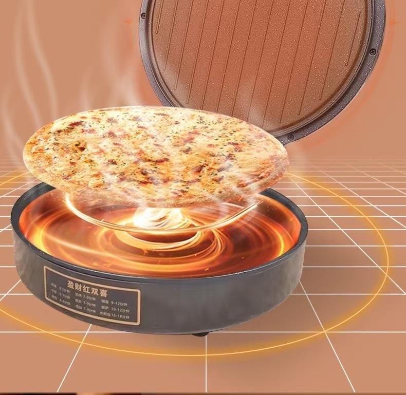 Electric Griddle Non-Stick Double-Sided Deep Barbecue & Breakfast Maker