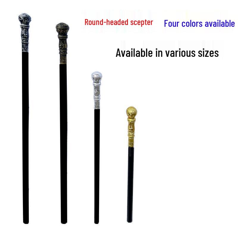 Snake Head Halloween Scepter: Adult & Kids Cosplay Magician Witch Pharaoh Wand