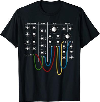 Analogowy Modularny Syntezator R Panel Elektroniczny Muzyk Unisex Koszulka