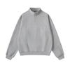 Fall Half Zip Stand Collar Loose Vintage Sweatshirt Unisex Fleece Pullover FW350 Classic Solid Color Cozy Casual