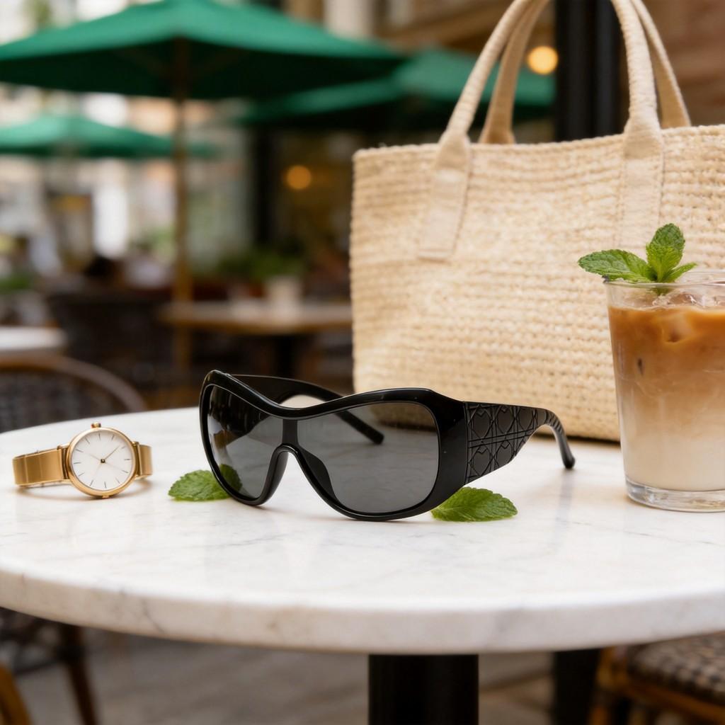 Oversized Cat Eye Sunglasses With Uv400 Polarized Pc Frames For Fashion And Travel