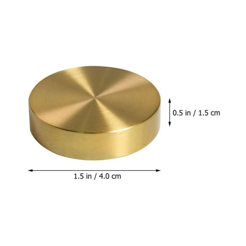 Creative Solid Brass Paperweight Round Chinese Calligraphy Paperweight Paperweight