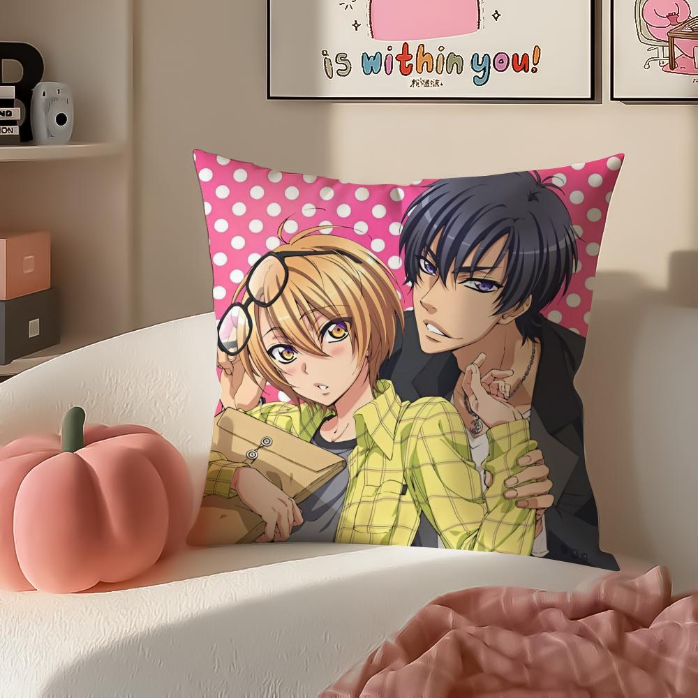 Sweet Yaoi Manga LLove Stage Cushion Cover Pillowcase Short Plush Invisible zipper Room Sofa Cushion Cover