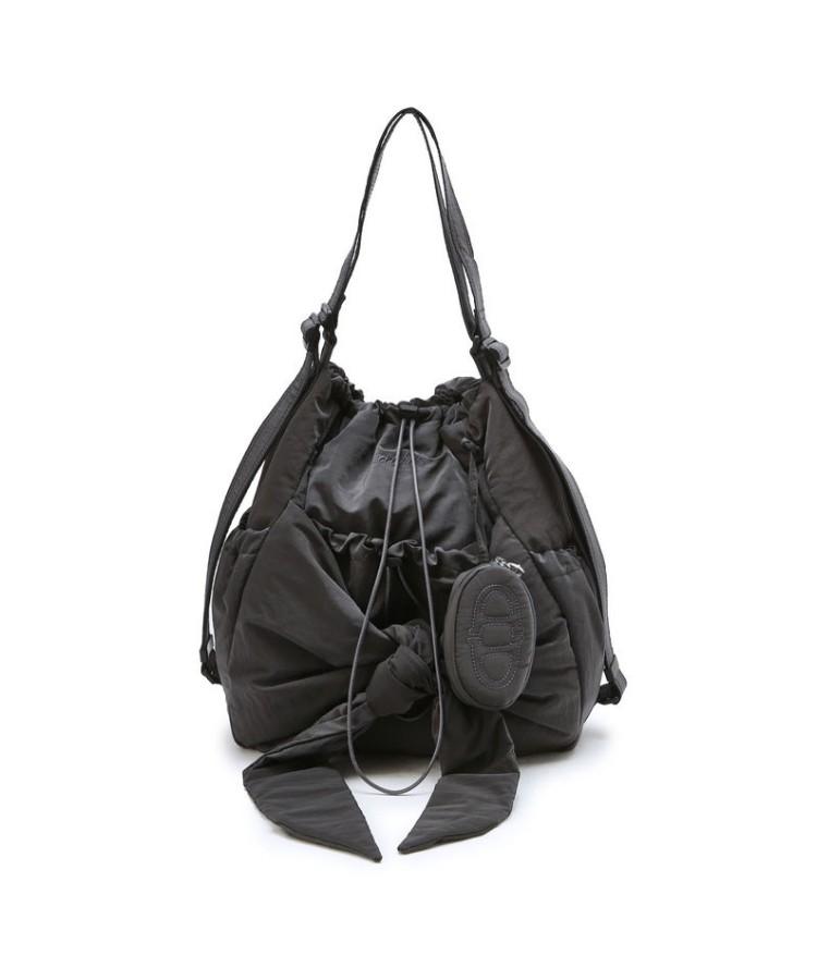 Athe Vanessabruno [Ruban] Dark Gray Ribbon Backpack/Shoulder Bag S Aaba6E911G3