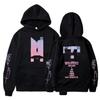 BTS Europäisches & Amerikanisches Trendiges Unisex Band Aufdruck Kapuzenpullover aus Fleece