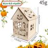 Wooden DIY Autumn Halloween Thanksgiving House Decoration Set