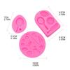 Table Tennis Football Cake Mold Fondant Cake Food Grade Silicone Mould Baking Tools Sugar Mold Chocolate Ornament Mold