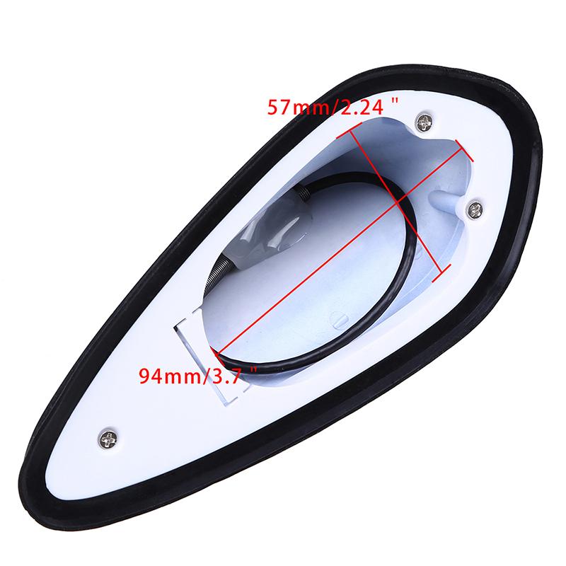 High Gloss Carbon Fiber Style Fin Antenna Radio Signal Aerial for Car Roof Decor