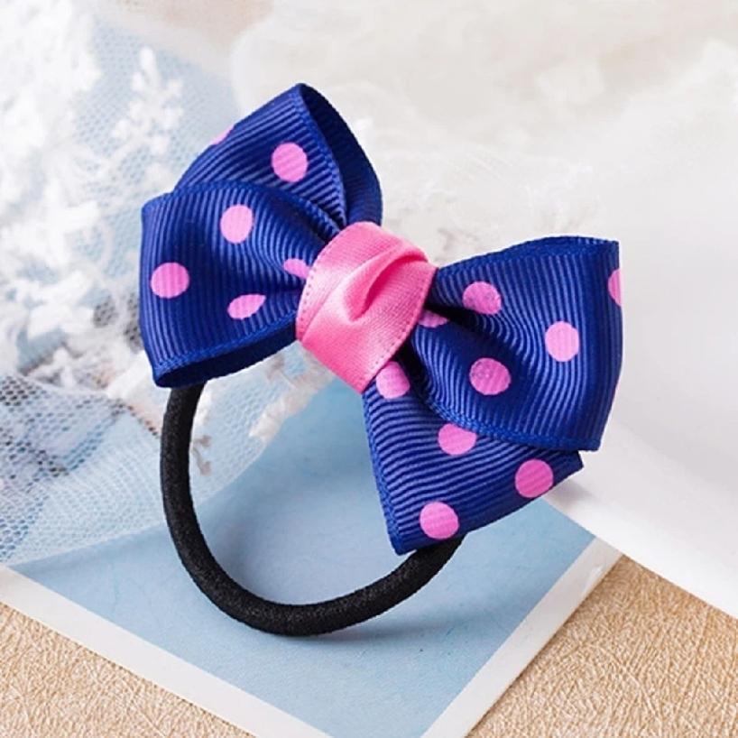 1 Pcs Cute Children Headdress Girl Tie Hair Rope Headwear Bowknot Baby Hair Accessories Random