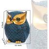 Modern Classy Lucky Owl Resin Art Figure Showpiece (Blue), 1 Piece