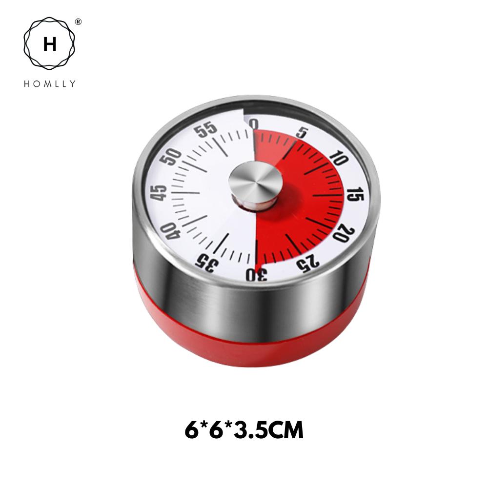 Homlly 60 minutes Mechanical Countdown Timer for Teaching, Meeting, Cooking, Working 6*6*3.5cm