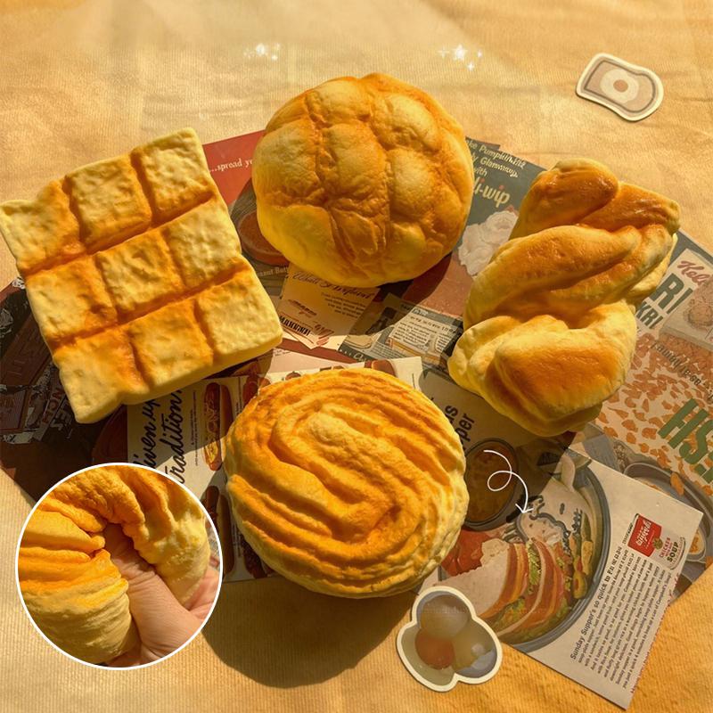 Weiches Brot Squishy Stressabbau Fidget Ball Simuliertes Toast Langsam Aufgehend Anti-Stress Knetspielzeug Weiche Sensorische Squishies Geschenke