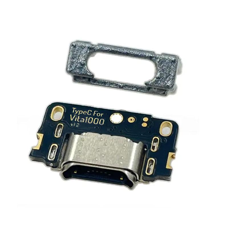 1 Pz Porta di Ricarica USB-C Tipo-C Fai da Te Per Console PS PSV 1000 Sostituzione Porta USB Parte di Ricambio