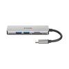 Hub USB-C 5-en-1 - D-Link - DUB-M530 - Vidéo Ultra HD 4K - 2 Ports USB 3.0 - Coque Aluminium