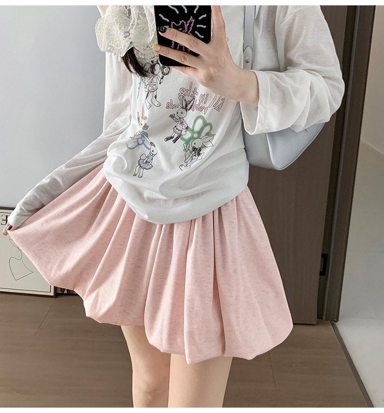 Thickened Women's High Waist Pleated Skort with Anti-Exposure Design - Autumn/Winter Collection