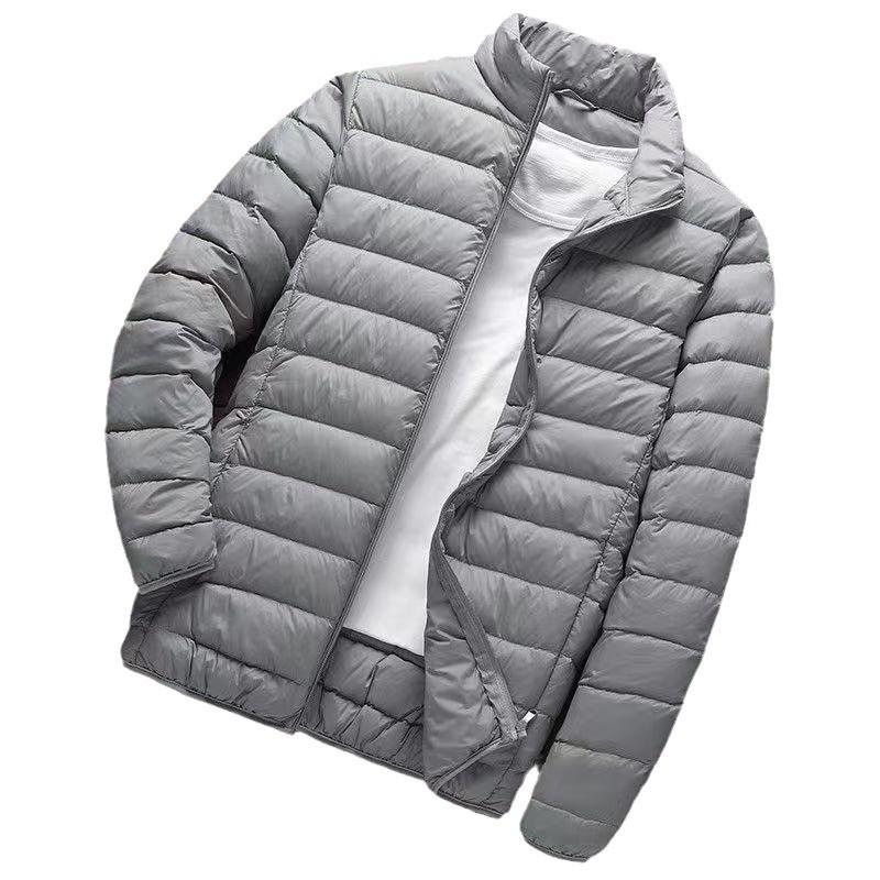 Padded-on Men's Winter New Light and Thin Down Padded Clothes Hooded Middle-aged and Young People Large-size Casual Padded Jacket Men's Jacket