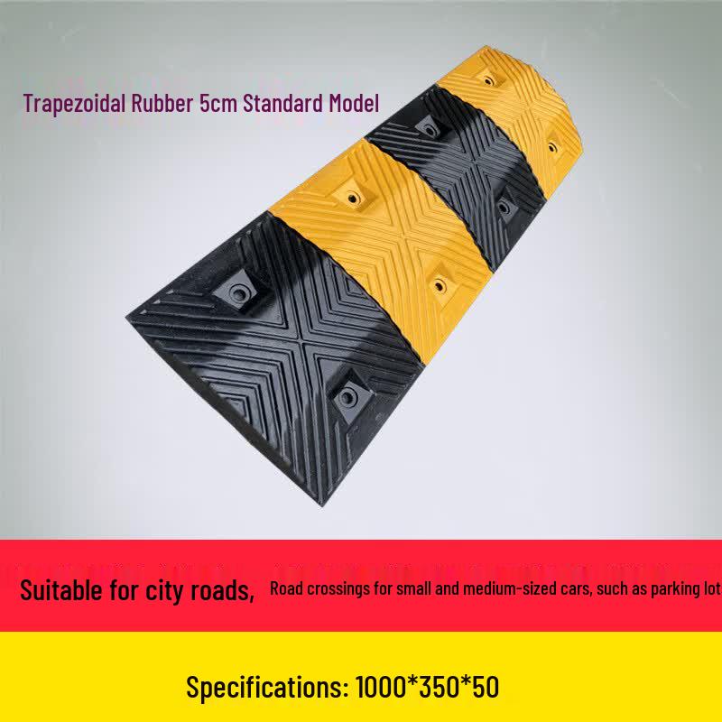 Heavy-Duty Rubber Road Speed Bump