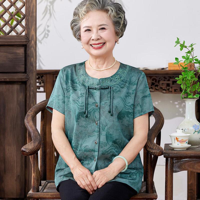 YUZHAOLIN New Chinese Style Elegant Short Sleeve Shirt