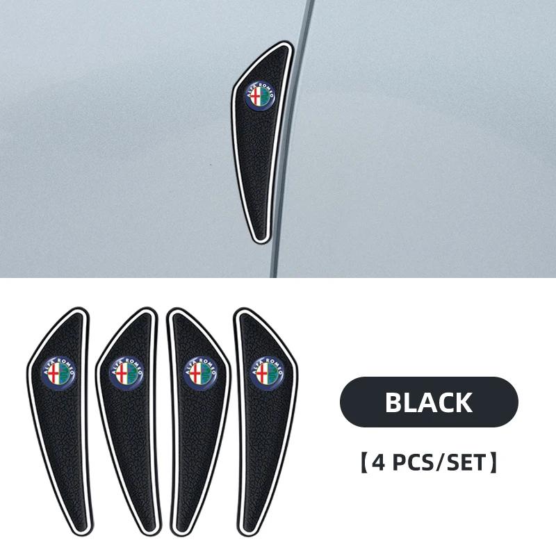 

2026 Hot Alfa Romeo 4Pcs Car Anti-collision Strip Silicone Protection Pad For Alfa Romeo Giulia Stelvio Giulietta 156 159 147 Mi