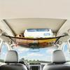 Adjustable Double-Layer Car Ceiling Cargo Net Bag - Fit for SUVs, Long Travel Organizer for Tents, Quilts, Toys, and More, Car Camping Goods Network
