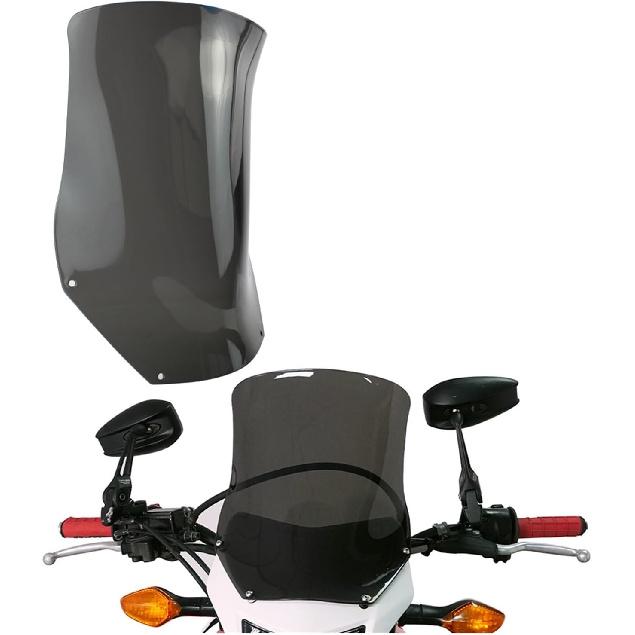 Motorbike Windscreen for Yamaha TT-R250 1999-2006 TT-R600 TW200 Wind Screen Windshield Deflector Protector Motorcycle Front Windscreen Universal