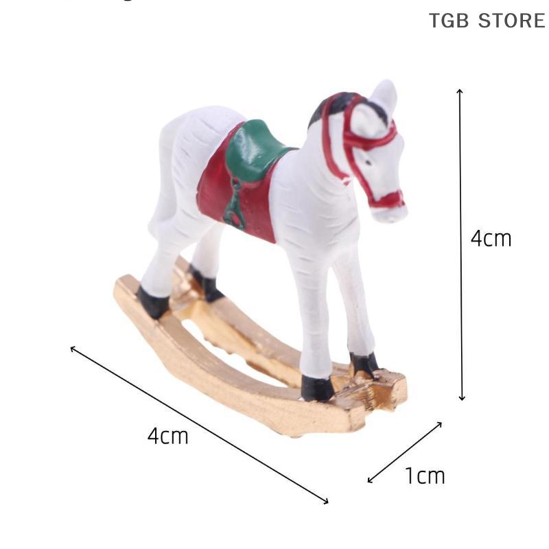 1 Pcs Mini Christmas Decoration Dollhouse Trojans Model Toy 1/12 Miniature Doll House Accessories Bedroom Scene Prop