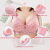 Women's Large Size Thin Underwear Anti-sagging Breast-receiving No Steel Ring Gathers Comfortable and Breathable Bra