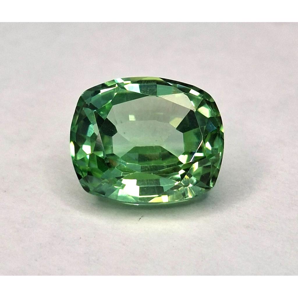 Certified Natural Green Sapphire Cushion Cut 12-14 Ct Stunning Loose Gemstone