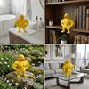 Defined Legs Muscle Duck Figurine 3D Printed Muscular Duck Statue  Gym Decoration