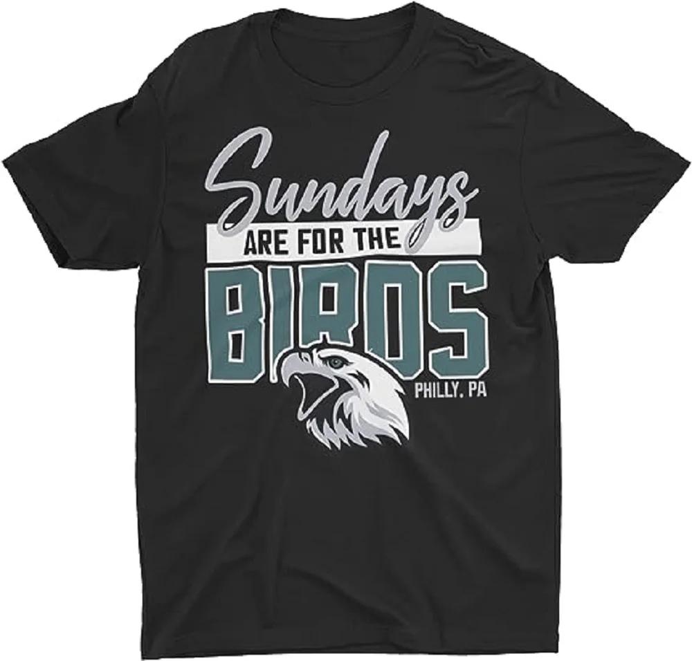 

SUNDAYS ARE for The Birds Philly PA Classic Vintage Style Unisex Adult & Youth Kids T-Shirt Moisture Wicking XXXXXL чёрный