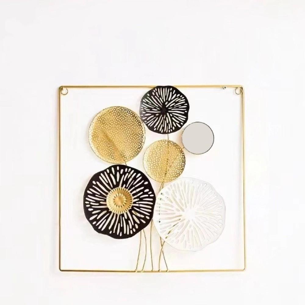 Minimalist Iron Art Pendant Nordic Style Metal Wall Art Wall Hanging Decorative  Hotel Lobby