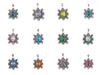 Asthenic Multi Gemstone Pendant, 925 Sterling Silver Jewelry, Handmade Pendant CP-10