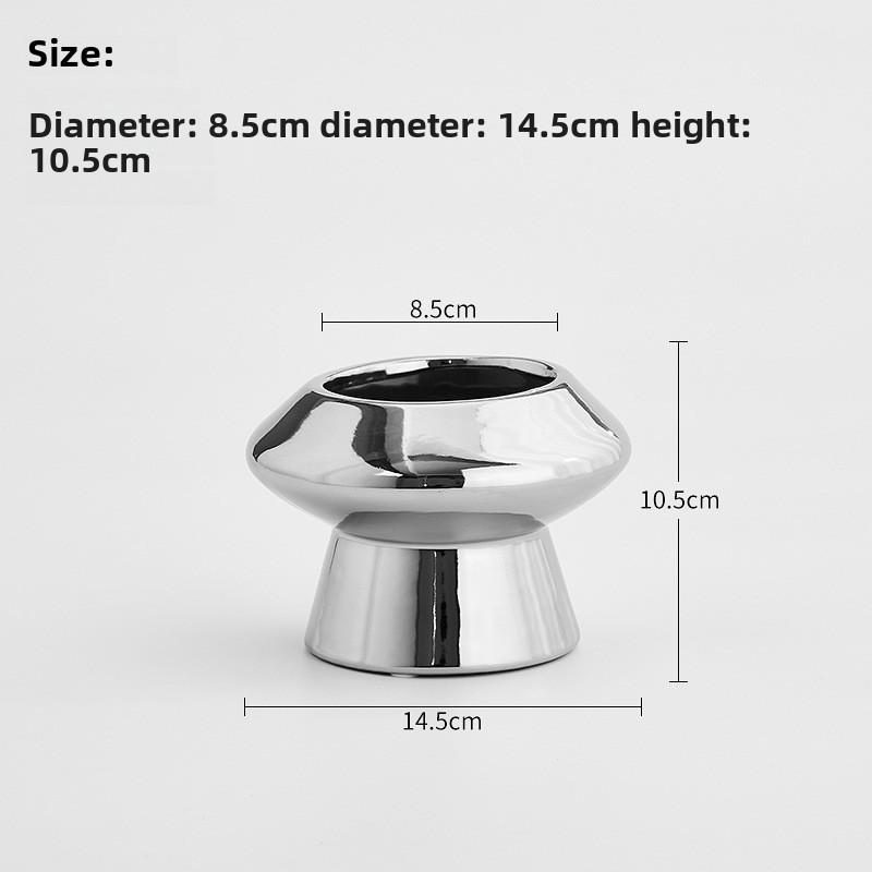 Simple Ceramic Flower Pot Modern Creative Flower Pot Home Decoration Desktop Decorative Plant Potes Simulated Plant Flower Vase