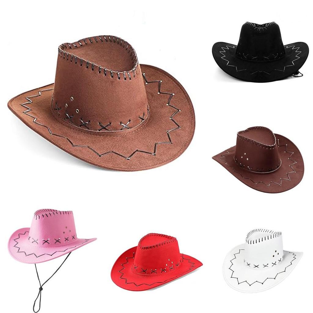 Fabric Cowboy Hat With Sun Shield For Cosplay And Holiday Celebrations
