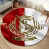 Crest Legacy Custom Name Round Area Rug Carpet Rug For Living Room Bedroom Sofa Playroom Decor Nonslip Floor Mat