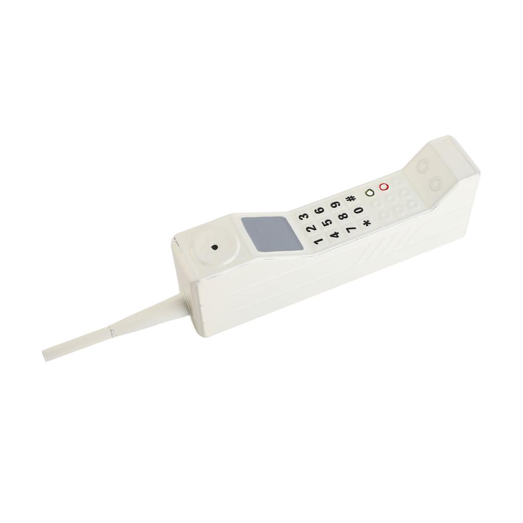 Retro Cell Phone Ornament Iron Material Vivid Lightweight Portable Decorative Colorfast Vintage Cellular Model White