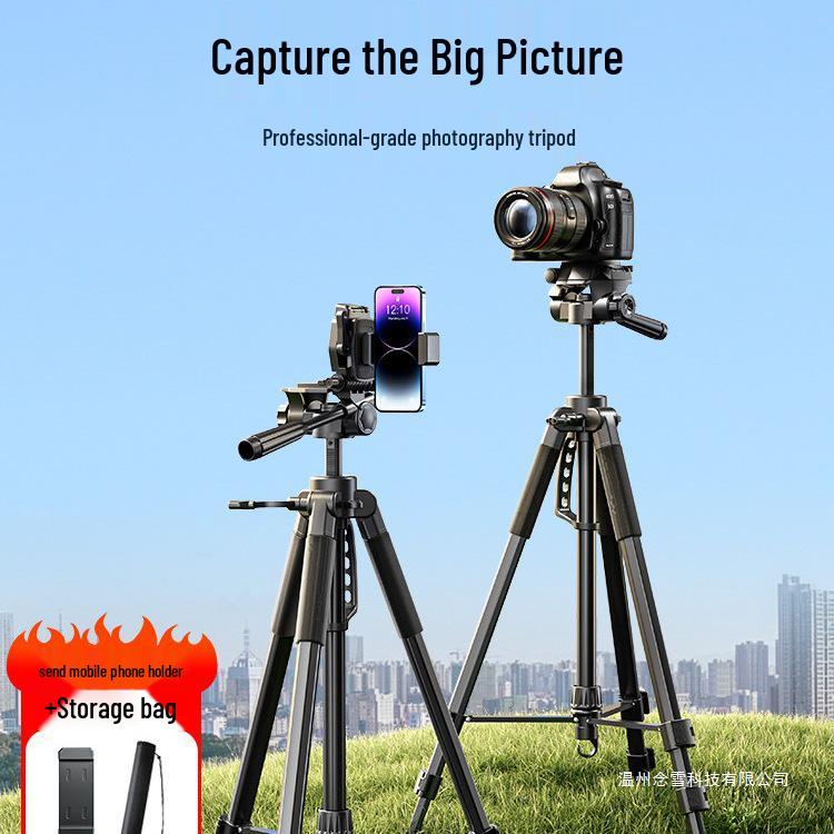 DSLR/Mirrorless Camera Tripod with Ball Head for Live Streaming and Photography Shoots