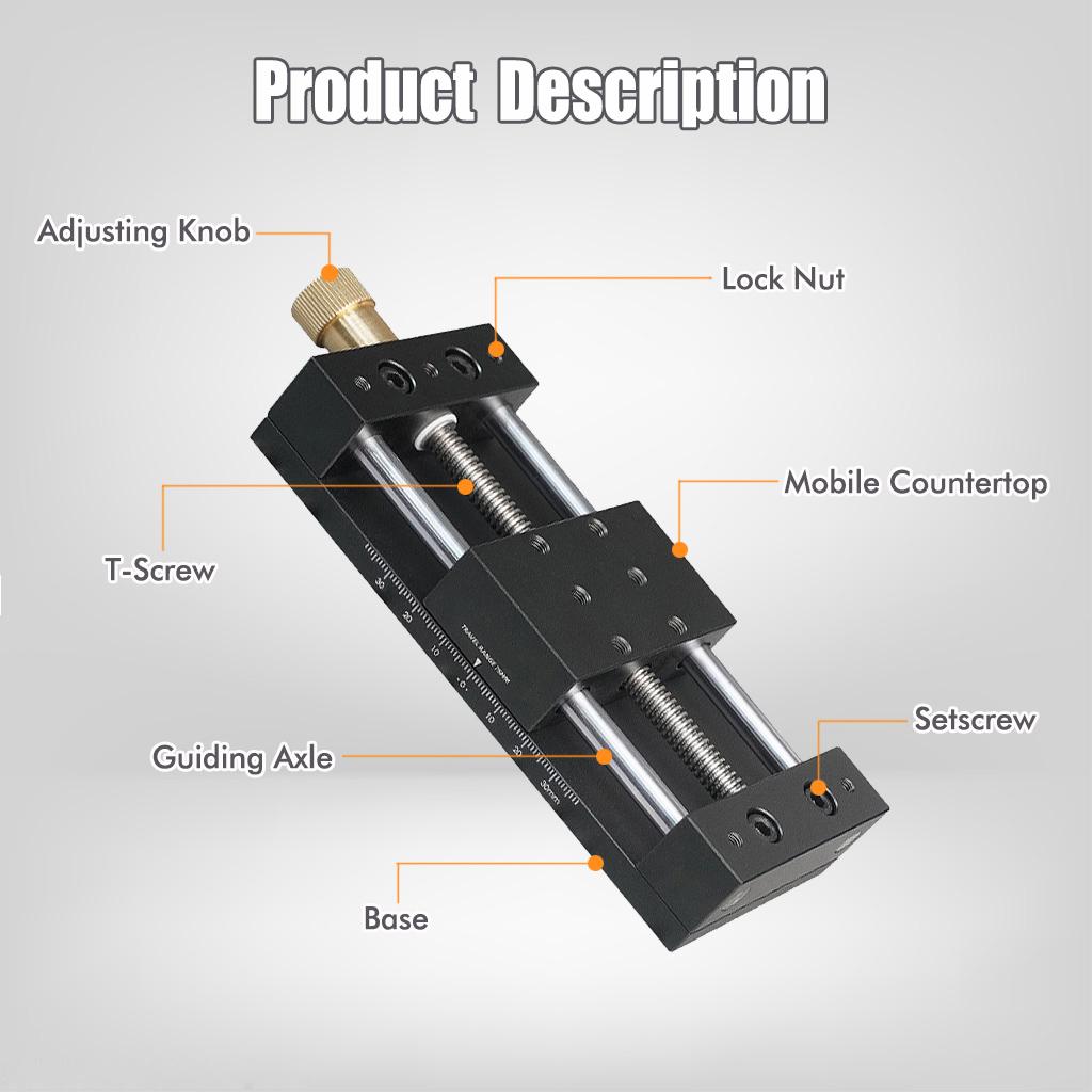 XY Displacement Platform Manual Fine-tuning Sliding Table Optical Precision Cross Moving Table Precision Screw Feed