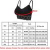 6 Pieces V Neck Bra Seamless Lace Bra Suspender Vest With Chest Mat Sports Bra