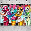 DANDY's World Theme Birthday Disposable Tableware Plate Banner Backdrop Cups Napkins Party Decor Balloon Cake Topper Gifts Props