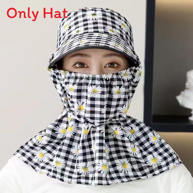 Sun Protection Cap With Full Face Shield For Outdoor Gardening And Work