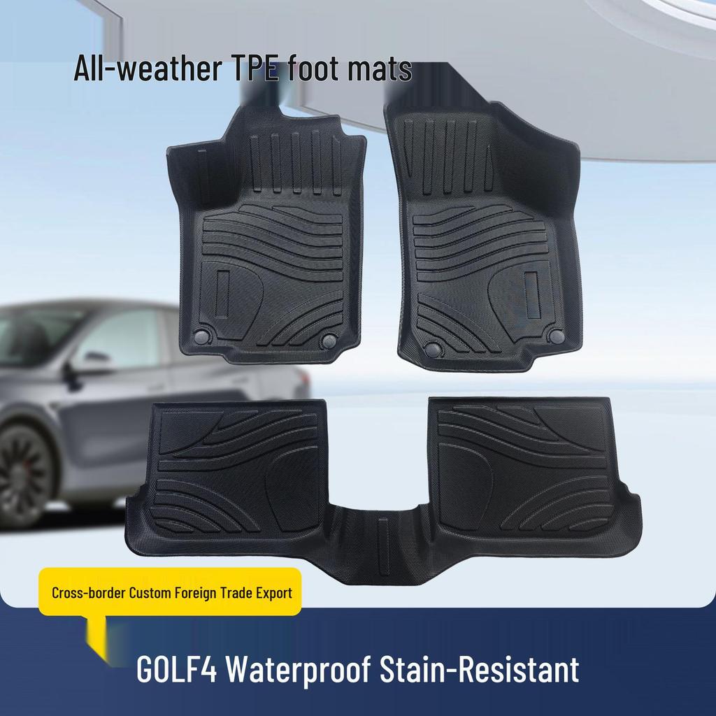 Eco-Friendly TPE Floor Mats for Volkswagen Golf 4 - Waterproof, Full Coverage, Dirt-Resistant