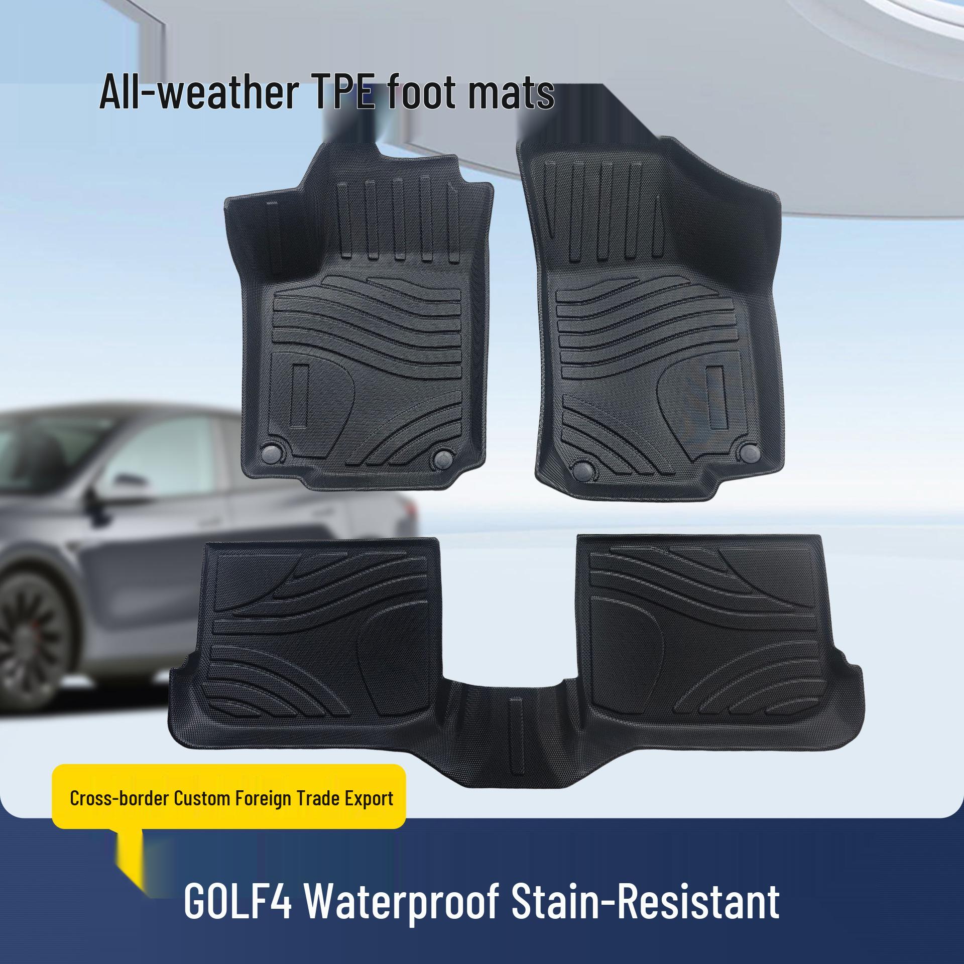 Eco-Friendly TPE Floor Mats for Volkswagen Golf 4 - Waterproof, Full Coverage, Dirt-Resistant