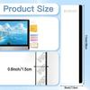 2PCS Monitor Memo Board, Acrylic Sticky Note for Computer Screens,Transparent Side-Mount Memo Panel for Computer Screens, Space-Saving Office