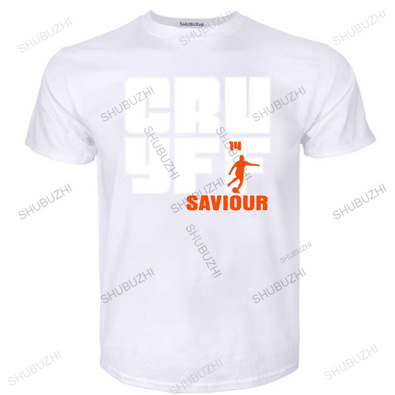 Men Johannes Johan Cruyff saviour 14 Logo Tshirt Holland T SHIRT Mens barcelona Godfather Netherlands Legend print teeshirt S