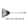Floating Fish Net Foldable Pole Multifunctional Collapsing Handle Practical Accessories Stainless Steel for Adults and Children