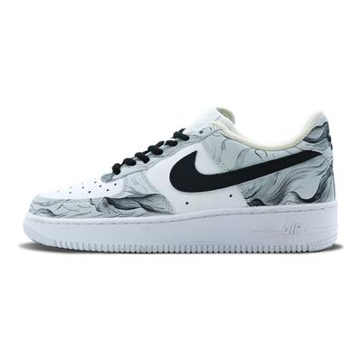 Air Force 1 Thermal Coverage Low-Top Skateboard-Schuhe Herren Weiß Schwarz CW2288-111(Team147-)