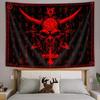 Ptrxobj Goat Head Pentagram Wall Hanging Gothic Devil Demon Symbol Living Room 60x40 inch