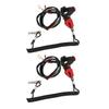 2pcs Motorcycle Tether Engine Kill Switch with Lanyard For 22mm Handlebar ATVs Riding Mowers Outboard Engines
